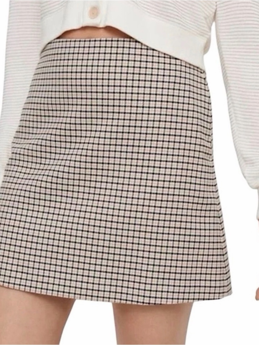 ARITZIA WILFRED CHECKERED SKIRT